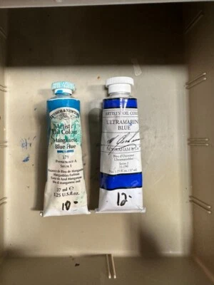 2 TUBES PRO ARTIST QUALITY BLUE OIL PAINT 37 ML WINSON NEWTON 379 GRAHAM 11-190 - Image 1 of 2
