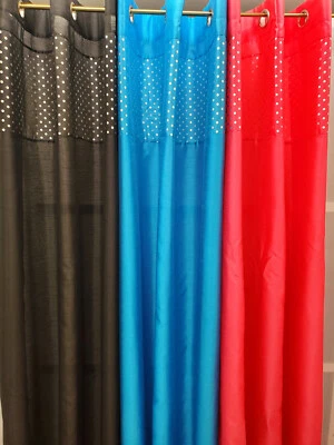 Par de paneles de ojal de punto de lámina Halley 108” Wx84” L Foto 1 de 4