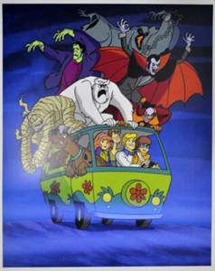 SCOOBY DOO & The MONSTERS PRINT Hanna Barbera - Picture 1 of 1