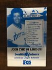 1981 Seattle Mariners Baseball Pocket Schedule K5 King / Toyota 1st Maury Wills