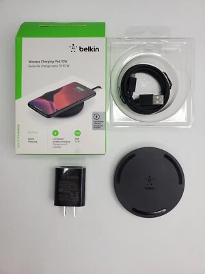 Almofada de carregamento sem fio Belkin Boost Charge 10W para Apple Samsung LG Pixel Moto - Imagem 1 de 2