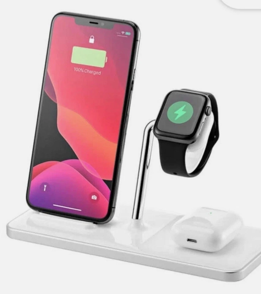 Ubio Labs 3 in 1 Wireless Charging Stand for iPhone Apple Watch AIRpod