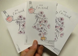 3 Recycled Greetings Encouragement Kathy Davis My Friend The Goodness of You - Picture 1 of 8