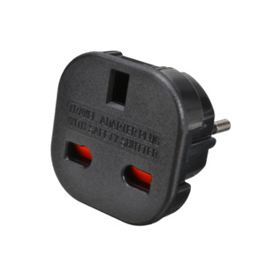 2 X Adapter US to EU AC Power Plug Converter Schuko Low Profile - Fast Shipping