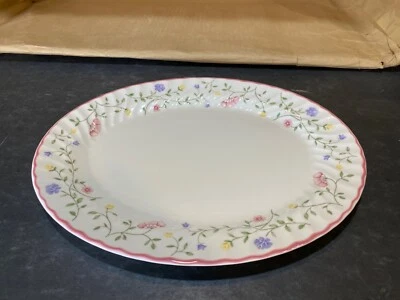 Johnson Brothers 夏季 Chintz 服务盘 13.5 英寸 X 10.5:大约 1988 年 — 第 1/4 张图片