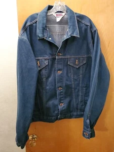 Vintage Big Mac Men Size 56 Denim Trucker Work Jacket JC Penney USA Union Made  - Picture 1 of 4