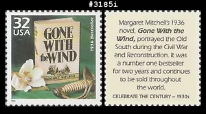 USA4 #3185i MNH 1930 Gone With the Wind - Picture 1 of 1