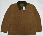 L - Filson Tin Cloth Jacket - Mackinaw Wool Collar - Oil Finish - Made In Usa