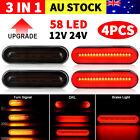 4x Tray Back Ute 58 Led Tail Lights Flowing Turn Signal Truck Trailer Rear Stop