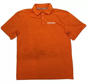 Whataburger Orange Polyester Employee Work Uniform Polo Shirt Womens Sz. Medium - Picture 1 of 6