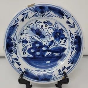 Dutch Delft Plate Tin-glazed Delftware 18th Century Delft c. 1720 - Picture 1 of 13