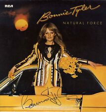 SINGER Bonnie Tyler autograph, In-Person signed vinyl record cover