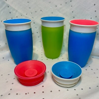 Taza para sorber Munchkin Miracle 360 para niños pequeños, a prueba de derrames, 10 oz - Lote de 3 más extra Foto 1 de 4