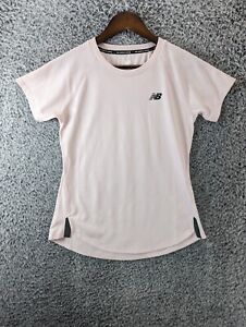 New Balance Shirt Womens S Small Pink Running Short Sleeve Athletic T Shirt ICE