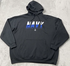Sudadera con capucha 2XL negra polar para hombre de la Marina de los Estados Unidos - Imagen 1 de 11