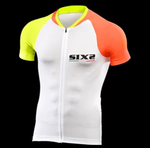 SIXS BIKE JERSEY MANICHE CORTE ULTRALIGHT orange-yellow - Picture 1 of 1