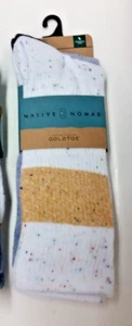 2 PAIR GOLD TOE Men's N.N Crew Socks, Knit w/ ORGANIC Cotton, LIMITED EDITION - Picture 1 of 10