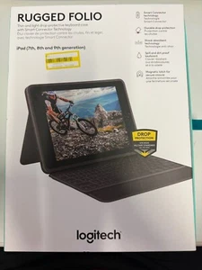 Listing for Logitech Rugged Folio Case with Keyboard for iPad (7th, 8th, and 9th - Picture 1 of 1