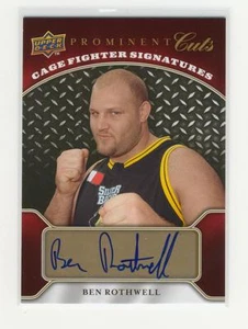 Ben Rothwell 2009 UD Prominent Cuts Cage Fighter Autograph - Picture 1 of 1