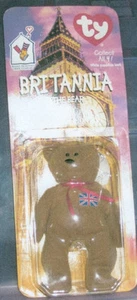 TY - McDONALDS - TEENIE BEANIE BABIES - BRITANNIA THE BEAR - 1999 - Picture 1 of 2