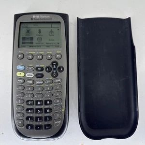 Texas Instruments TI-89 Titanio Calculadora Gráfica Con Cubierta - Probada FUNCIONANDO - Imagen 1 de 2