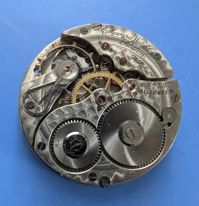 VINTAGE 16 SIZE KEYSTONE HOWARD SERIES 4 MODEL 1905 POCKET WATCH PARTS - Picture 1 of 26