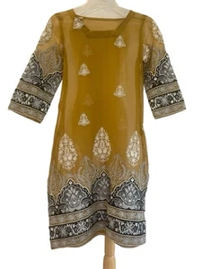 Indian Salwar Kameez Sheer S Pakistani Bollywood Party Wedding Dress Embroidered - Picture 1 of 8