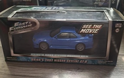 Greenlight Fast & Furious Brians Nissan Skyline GT-R azul Foto 1 de 3