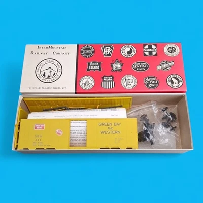 O Scale Intermountain 1937 AAR Box Car Green Bay Western #653 0BGB3653 - Image 1 of 4