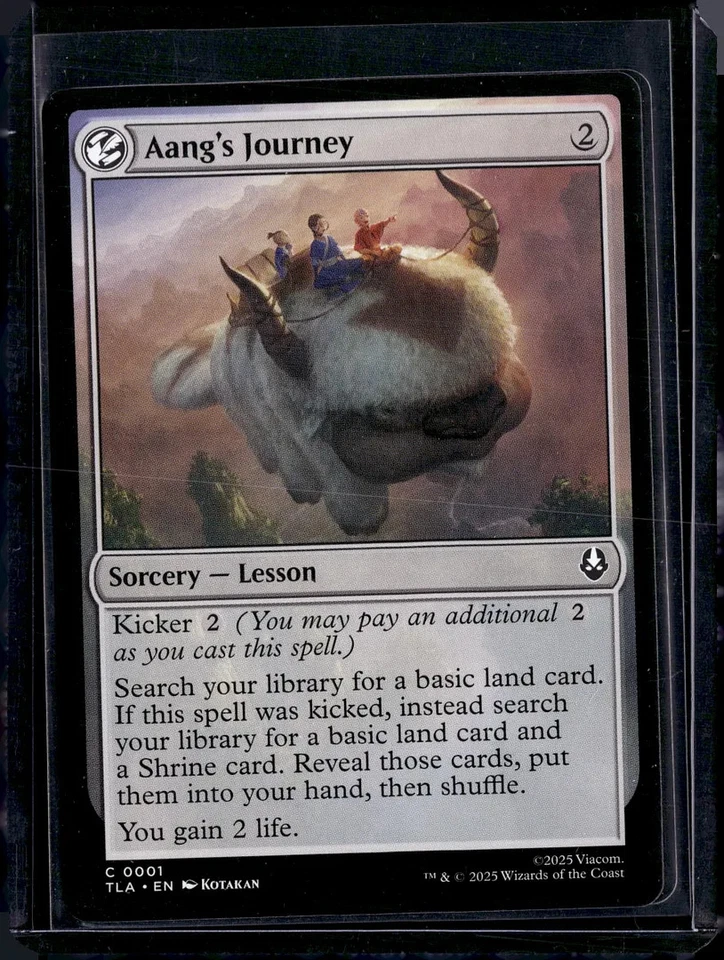 Aang's Journey - 1 - TLA - NM - MTG Magic the Gathering - Image 1 of 1