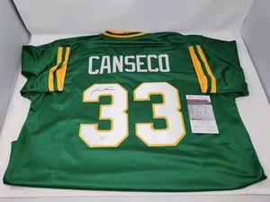 Jose Canseco Autographed Custom A's Jersey "Juiced" In Front Oakland JSA COA - Picture 1 of 8