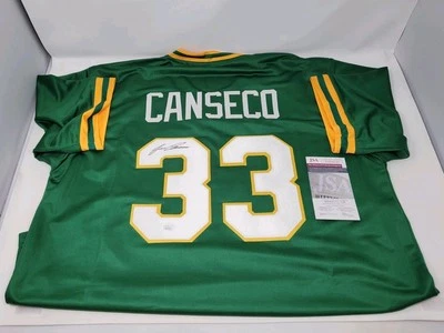 Jose Canseco Autographed Custom A's Jersey "Juiced" In Front Oakland JSA COA - Image 1 of 4