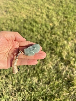 Colgante Pixiu Verde Helado 100% Natural Grado A Jadeíta 45x22mm B22 5 Foto 1 de 4