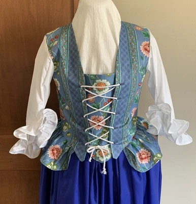 Medium Outlander Bodice! Pirate, Colonial, Rev War, Ren Faire, 18th C. NWOT! - Image 1 of 4