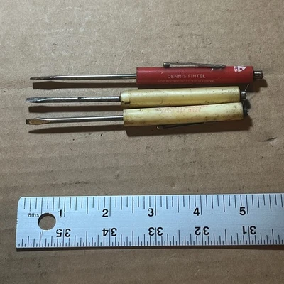 Vintage Mac Tools Mini Pocket Screwdriver W/ Magnets 5-1/2” - Set of 3 - Image 1 of 4