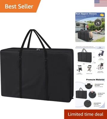 Сумка для хранения стула с двойной строчкой и эргономичными ремнями для использования на открытом воздухе и в путешествиях - Изображение 1 из 4