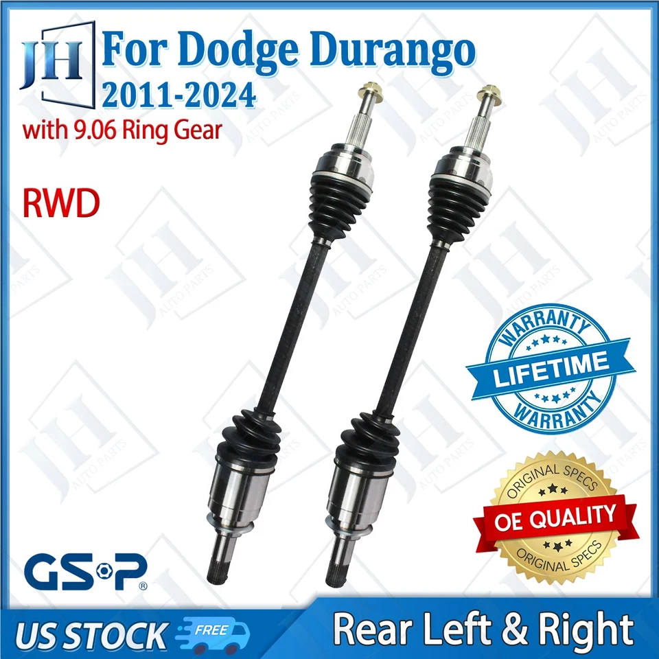 Juego de ejes de eje trasero OE par CV para Dodge Durango Jeep Grand Cherokee 2011-24 tracción trasera Foto 1 de 4
