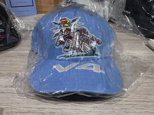 Brand New NWT Sealed SUPREME x Ducati 6 panel hat SS24 H77 Black Blue Gray  O/S - Picture 1 of 16
