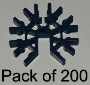 (200) K'nex dunkelblau 7 Positionen 3D Stecker-KNEX Standard Ersatzteile - Bild 1 von 2