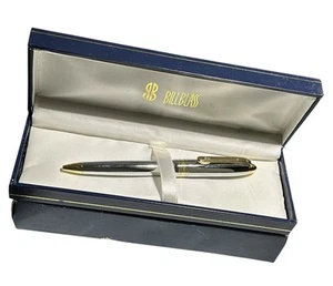 BILL BLASS PEN EUROPEAN CHROME AND GOLD TONE 212-2 BP Black Ink - Bild 1 von 8