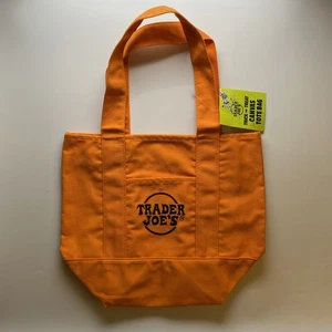 Bolso de Mano Trader Joes Mini Truco o Trato Lona Naranja Edición Limitada Halloween - Imagen 1 de 7