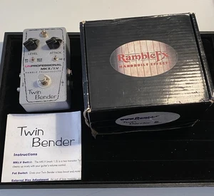 RambleFx Twin Bender V1 Tone Bender Fuzz Rare Excellent Original Box & Paperwork - Picture 1 of 19
