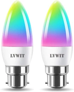 B22 Smart Candle Bulb Bayonet, Color (Pack of 2), condition new, open box - Picture 1 of 1