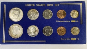 PRECIOSOS juegos de monedas P&D 1964 como nuevas de Estados Unidos 90 % plata HERMOSOS TÓNERES - Imagen 1 de 6