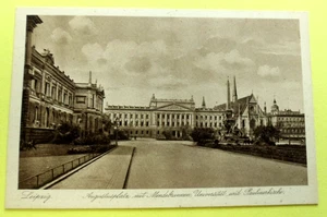 AK Leipzig - Augustusplatz mit Mendelbrunnen, Uni und Paulinerkirche - Bild 1 von 2