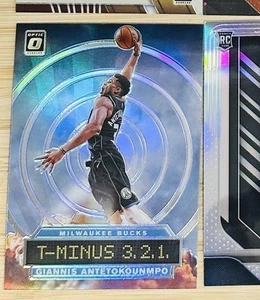 Donruss Optic #8 2019-20 Giannis Antetokounmpo T-Minus 3, 2, 1, Holo refractor - Imagen 1 de 1