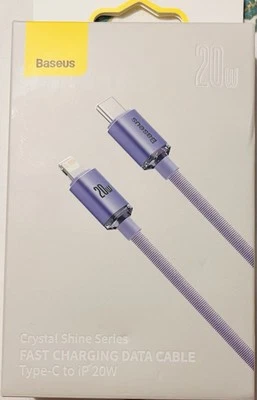Baseus Crystal Shine Serie Tipo C Hasta 20W Foto 1 de 4