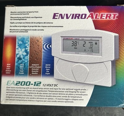 EnviroAlert EA200 Temperature Sensor 12V DC - 2 Zone Environmental Alarm - Image 1 of 2