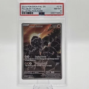 (PSA 8) Paldean Tauros 218/193 Sv02: Paldea Evolved Holo - Bild 1 von 2