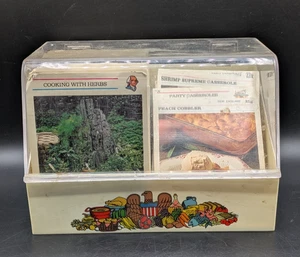 Vintage 1973 McCalls Great American Recipe Card Collection with Holder Caddy - Picture 1 of 5